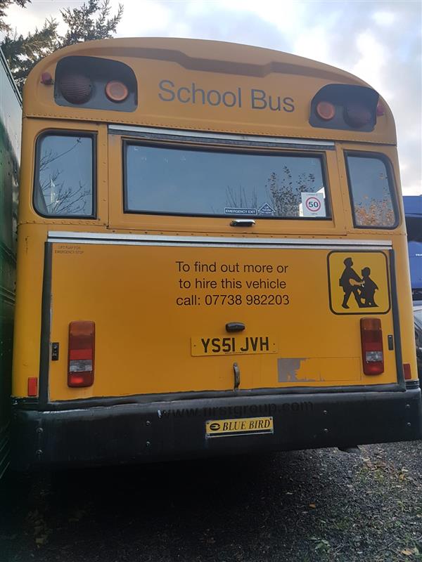 2001 Bluebird American School bus right hand drive 2001 Bluebird American School bus right hand drive