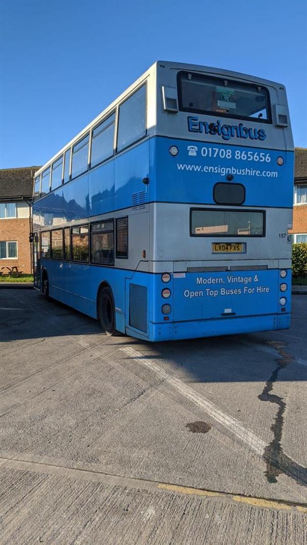 2004 Dennis trident 80 seater with seat belts.