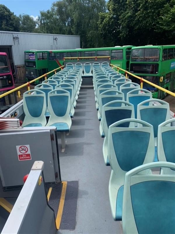 2005 Volvo B7 open top sightseeing bus. 2005 Volvo B7 open top sightseeing bus.