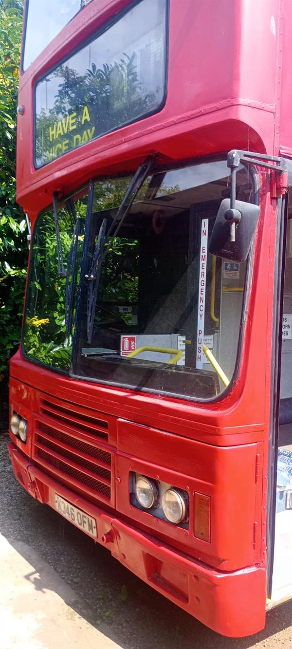 Now sold, 1993 Leyland Olympian triaxle in France 